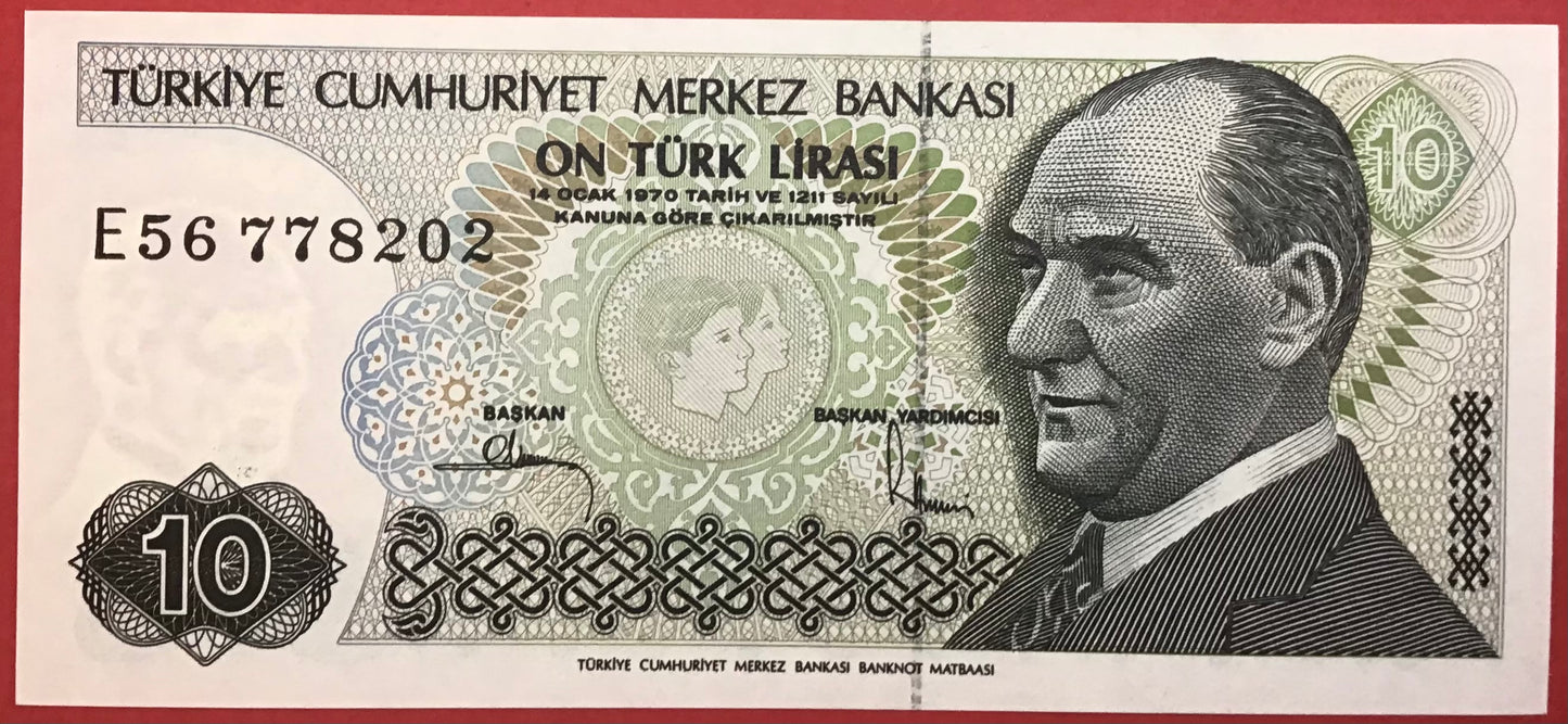 Turkey - 10 Lira (1982) P#193b Kvalitet 0