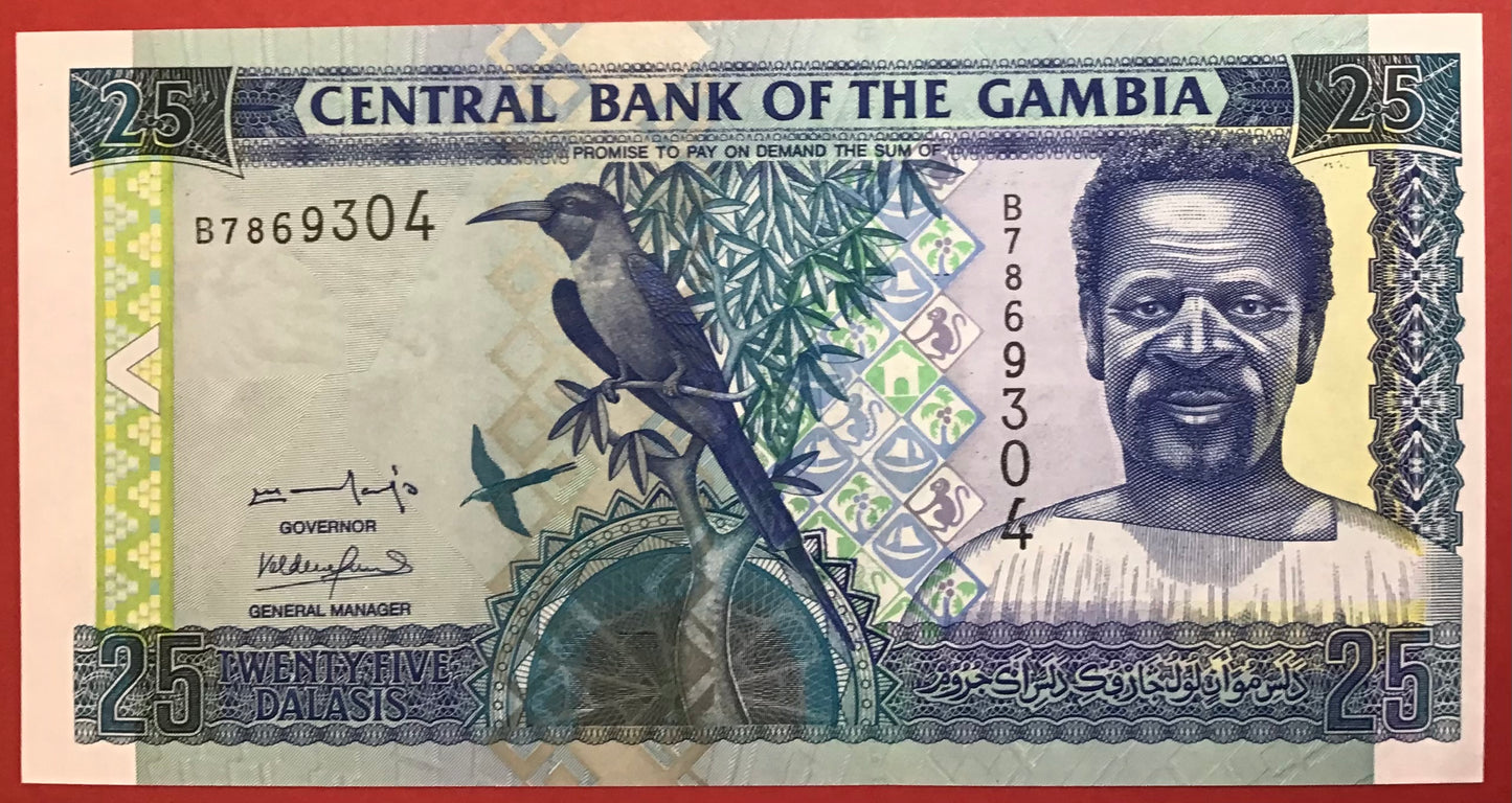 Gambia - 25 Dalasis (2001-05) P#27a Kvalitet 0