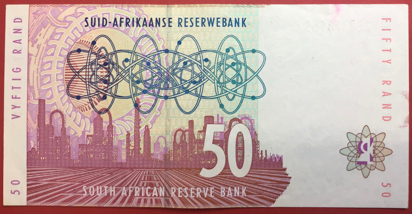 South Africa - 50 Rand 1992 P#125b Kvalitet 1+