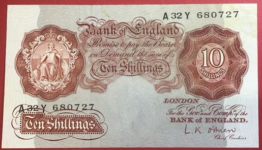 Great Britain - 10 Shillings (1955-1960) P#368c Kvalitet 0