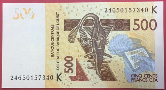 West African States/Senegal - 500 Francs 2024 P#719K Kvalitet 0