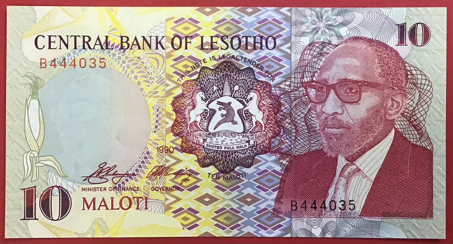 Lesotho - 10 Maloti 1990 P#11a Kvalitet 0