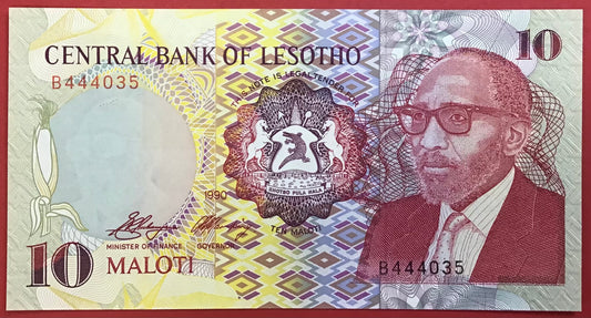Lesotho - 10 Maloti 1990 P#11a Kvalitet 0
