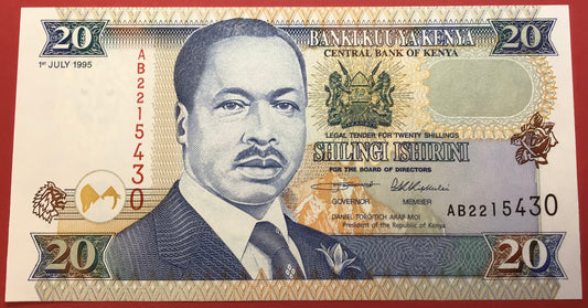 Kenya - 20 Shillings 1.7.1995 P#32 Kvalitet 0
