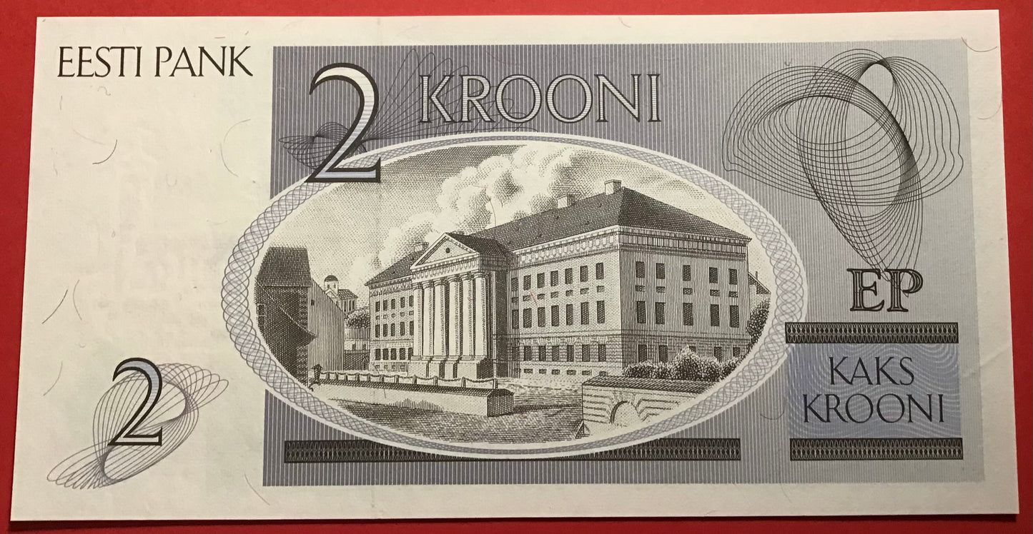 Estonia - 2 Krooni 1992 P#70a Kvalitet 01/0