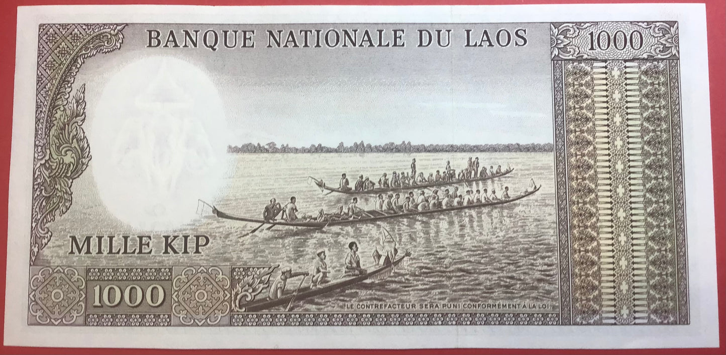 Lao - 1000 Kip (1963) P#14b Kvalitet 0