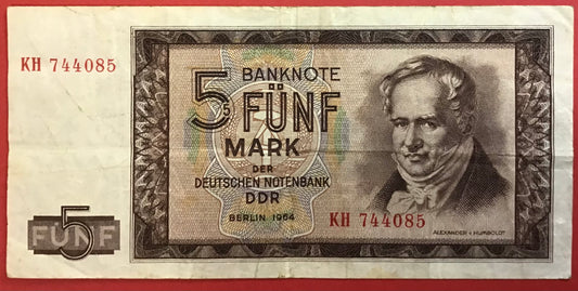 East-Germany - 5 Mark 1964 P#22a Kvalitet 1/1+