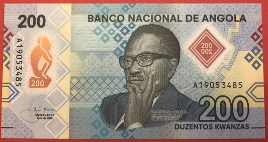 Angola - 200 Kwanzas 2020 P#W160 Kvalitet 0