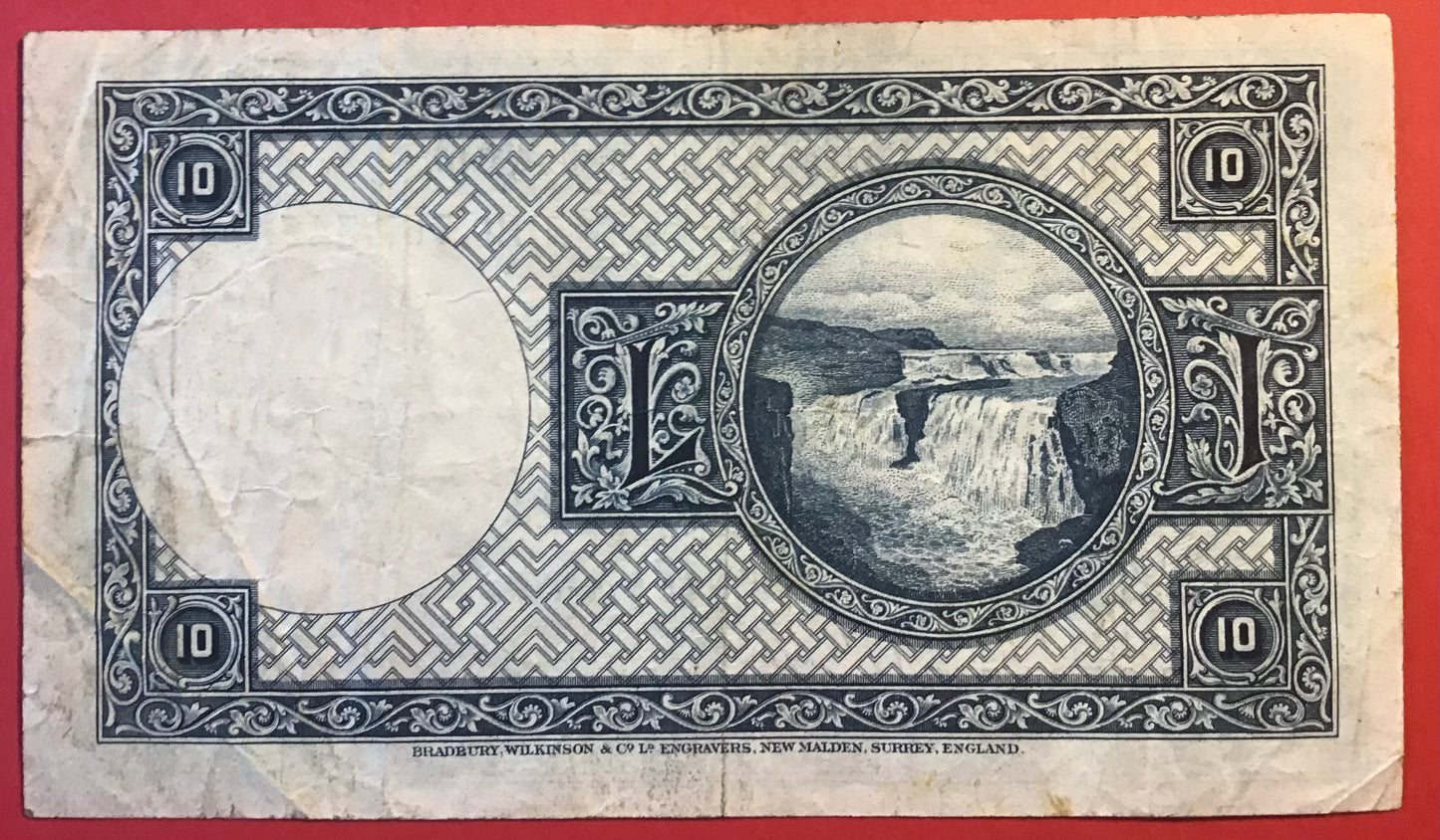 Iceland - 10 Krónur (1928) P#28c Kvalitet 1