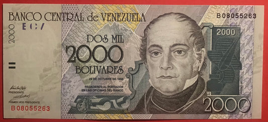 Venezuela - 1000 Bolivares 29.10.1998 Kvalitet 0
