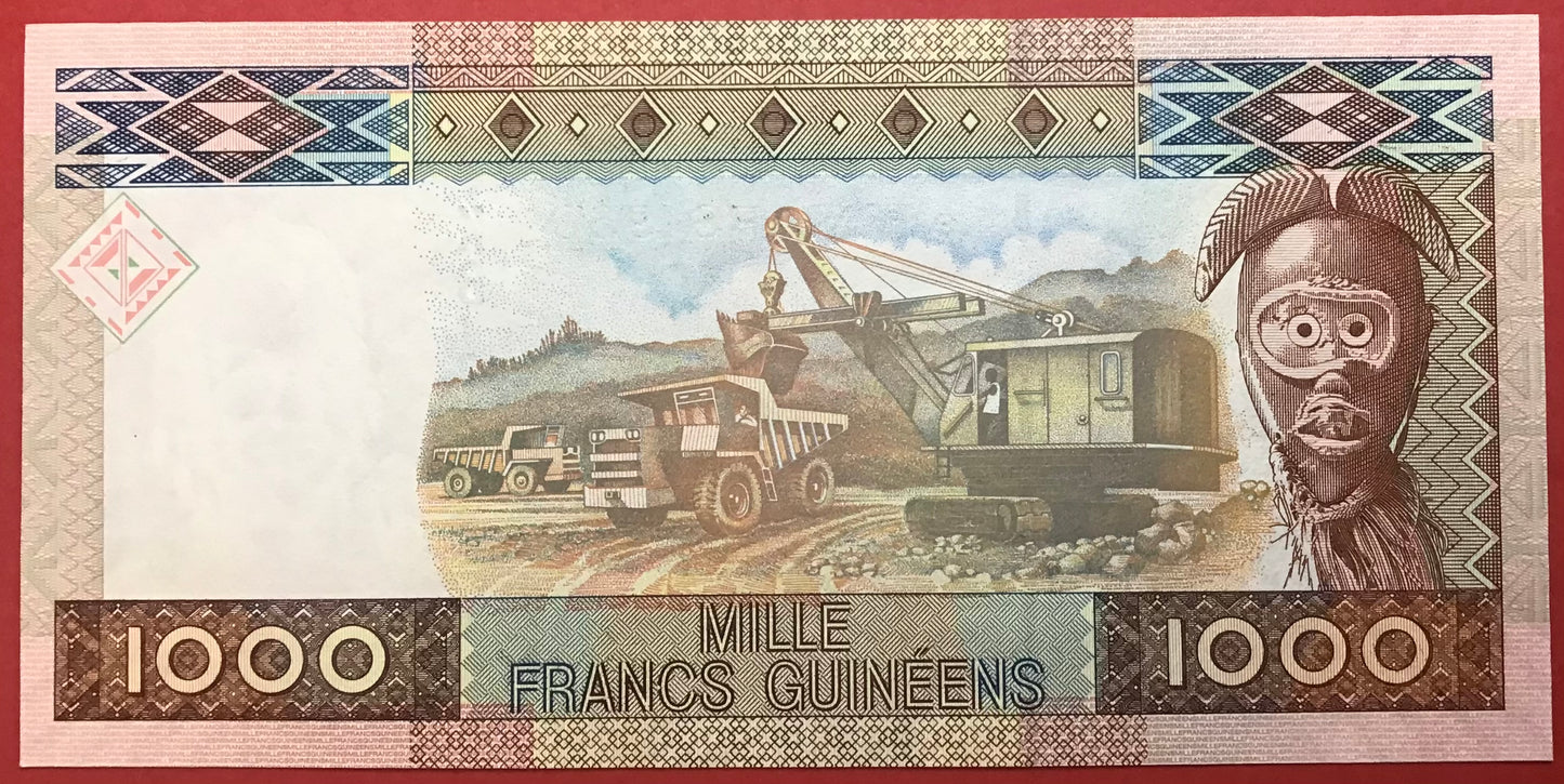 Guinea - 1000 Francs 1.3.2010 P#43a Kvalitet 0