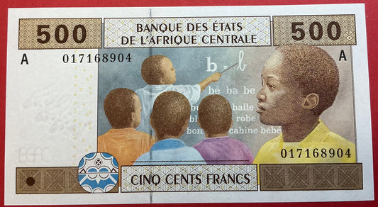 Central African States/Gabon - 500 Francs 2002 P#406Aa Kvalitet 0