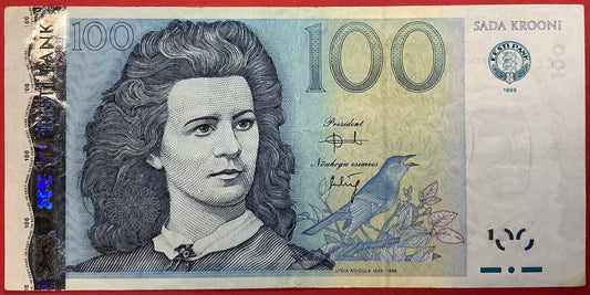 Estonia - 100 Krooni 1999 P#82a Kvalitet 1+