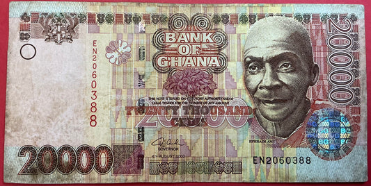 Ghana - 20.000 Cedis 4.8.2003 P#36b Kvalitet 1