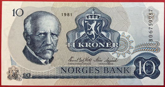 Norway - 10 Kroner 1983 P#36c Kvalitet 0