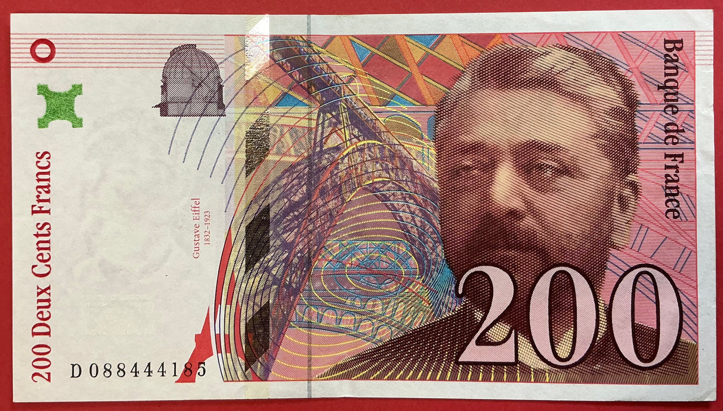 France - 200 Francs 1999 P#159c Kvalitet 1+