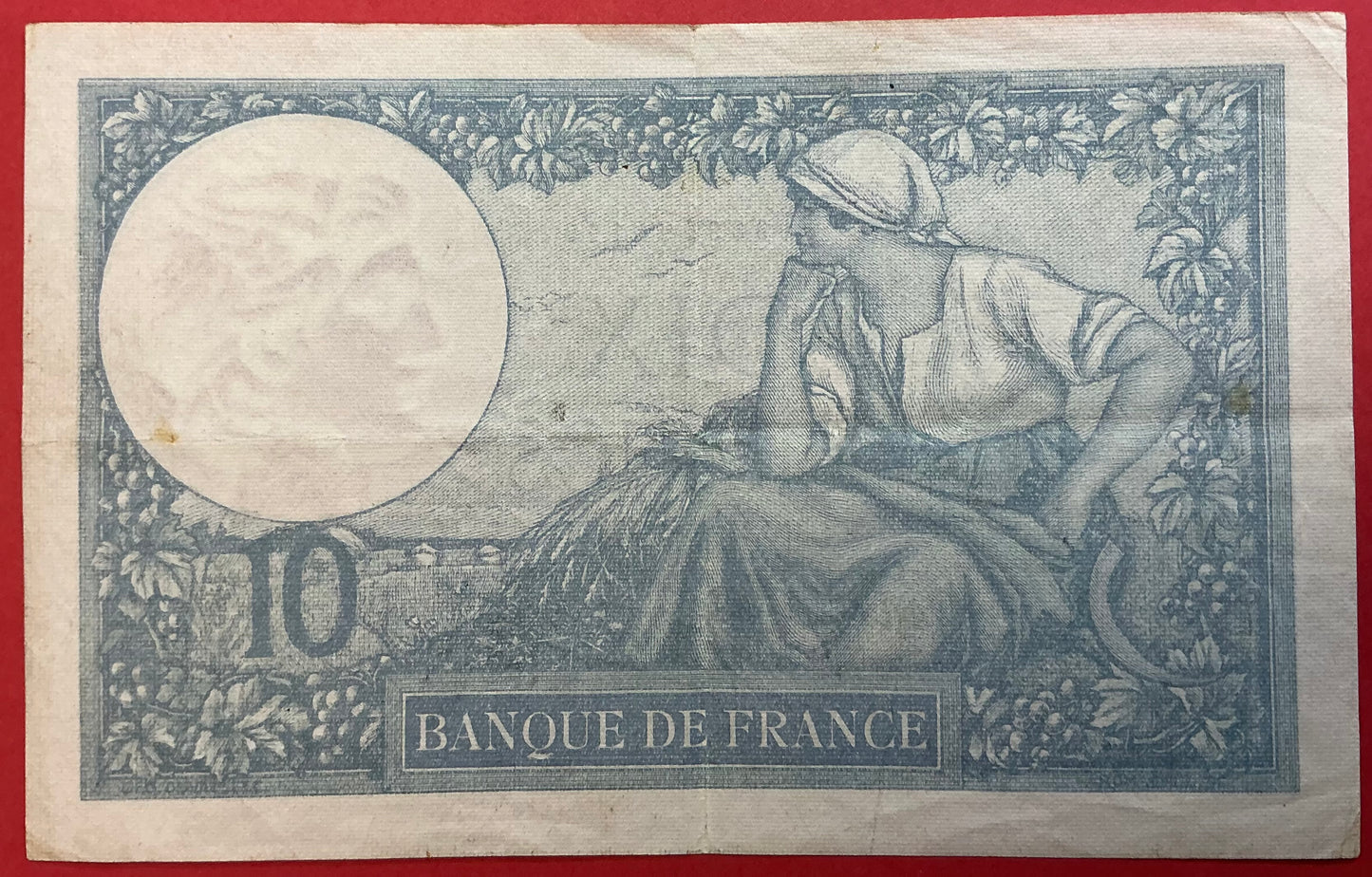 France - 10 Francs 17.10.1940 P#84 Kvalitet 1/1+
