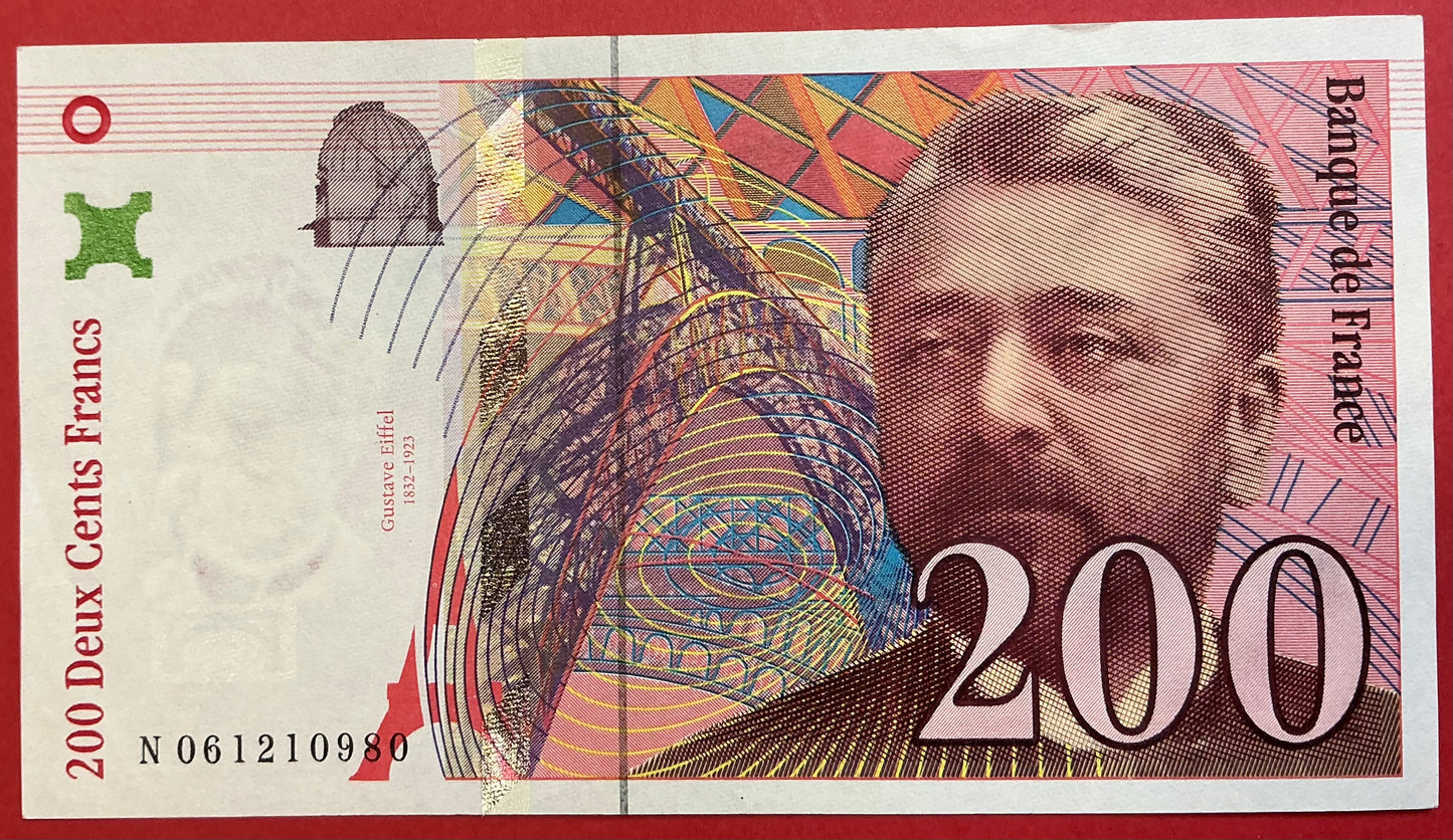 France - 200 Francs 1997 P#159b Kvalitet 1+