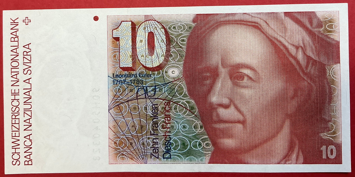 Switzerland - 10 Franken 1990 P#53h Kvalitet 0