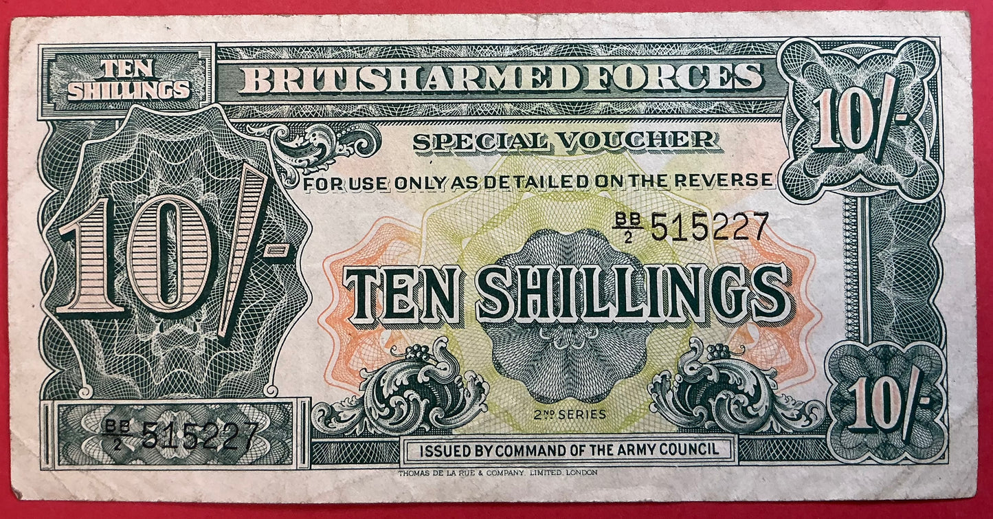 Great Britain - 10 Shillings *British Armed Forces* P#M21a Kvalitet 1+