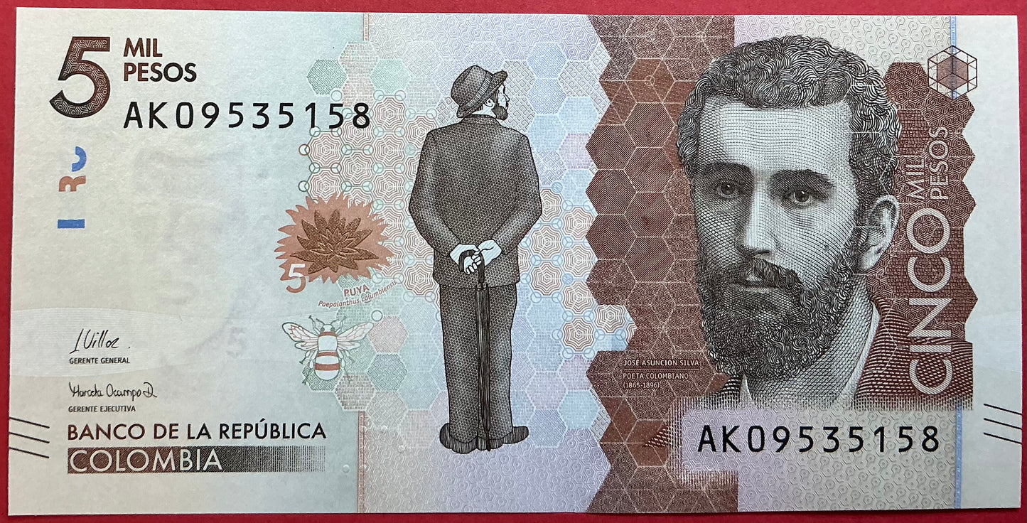 Colombia - 5 Mil Pesos 26.5.2020 P#459 Kvalitet 0