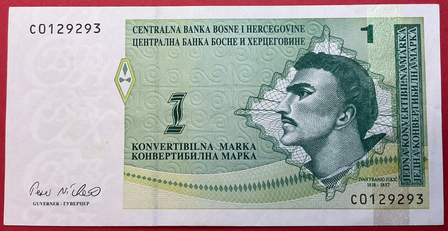Bosnia-Herzegovina - 1 Convertible Markante 1998 P#59a Kvalitet 1+