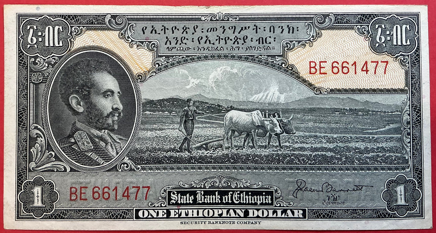 Ethiopia - 1 Dollar P#12b Kvalitet 1+