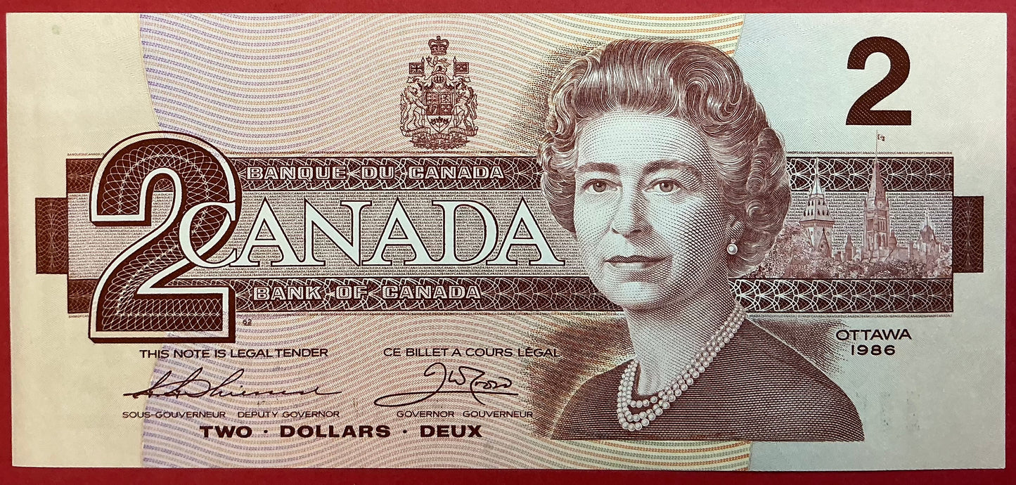 Canada - 2 Dollars 1986 P#94b Kvalitet 01