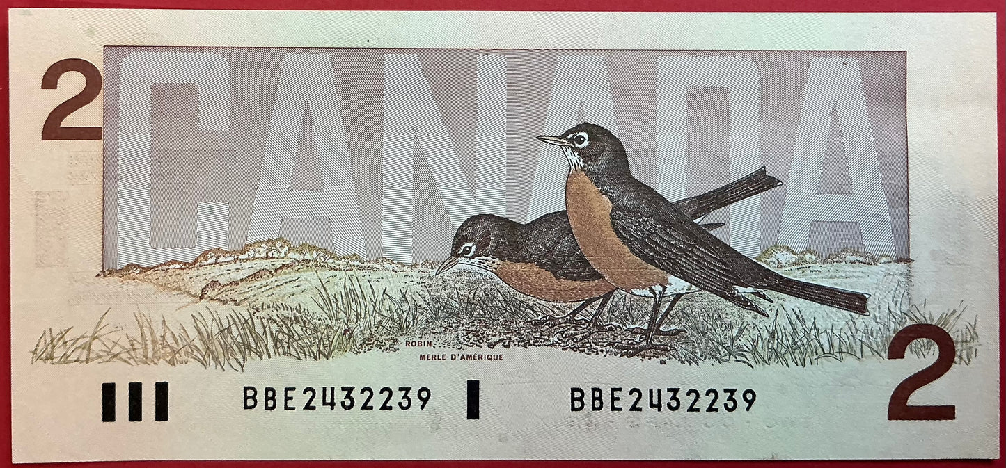 Canada - 2 Dollars 1986 P#94b Kvalitet 01