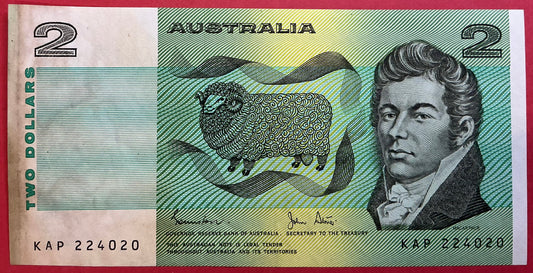Australia - 2 Dollars 1983 P#43d Kvalitet 1+