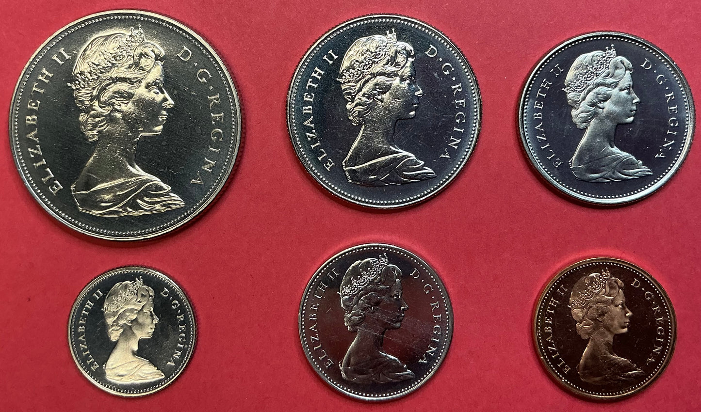 Canada - 6 Different 1968 Type Set Unc.