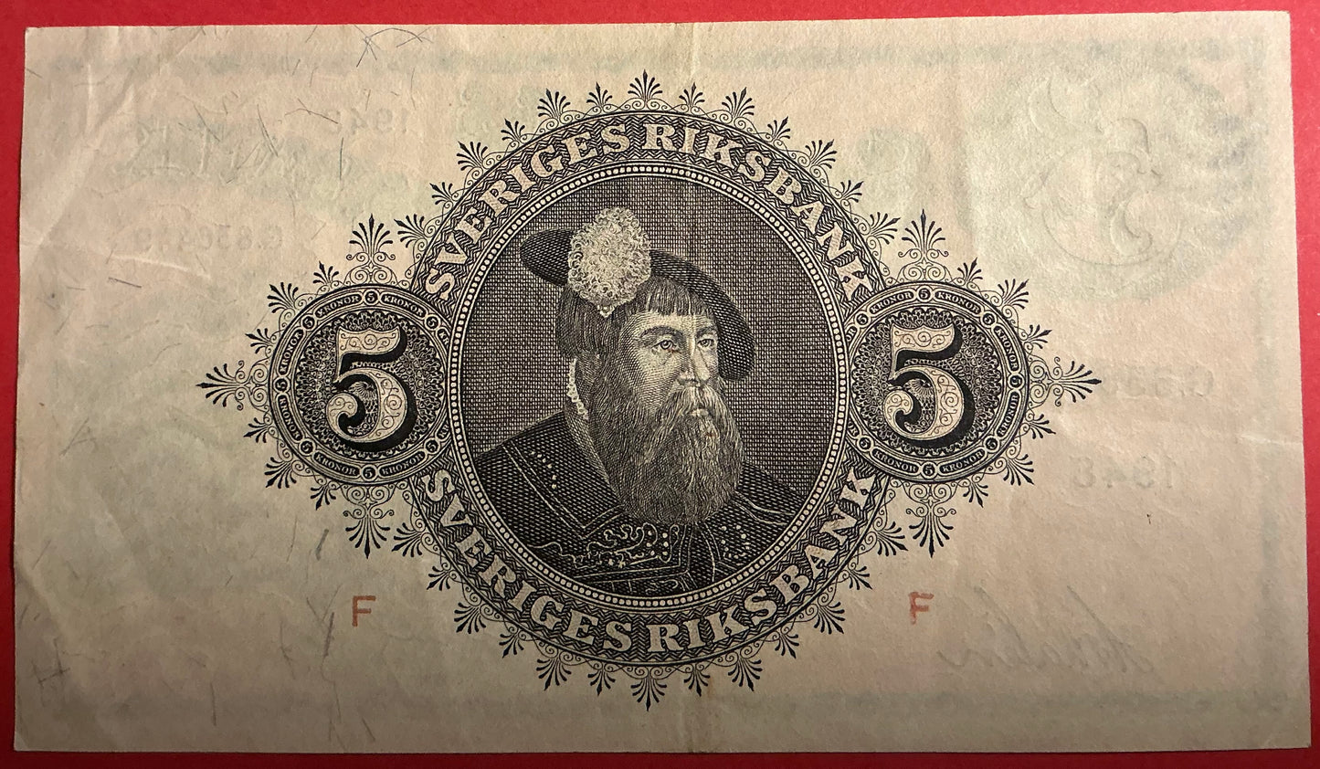 Sweden - 5 Kronor 1948 P#33ae Kvalitet 1+
