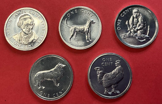 Cook Islands - 5 Different 2003 Type Set Unc.