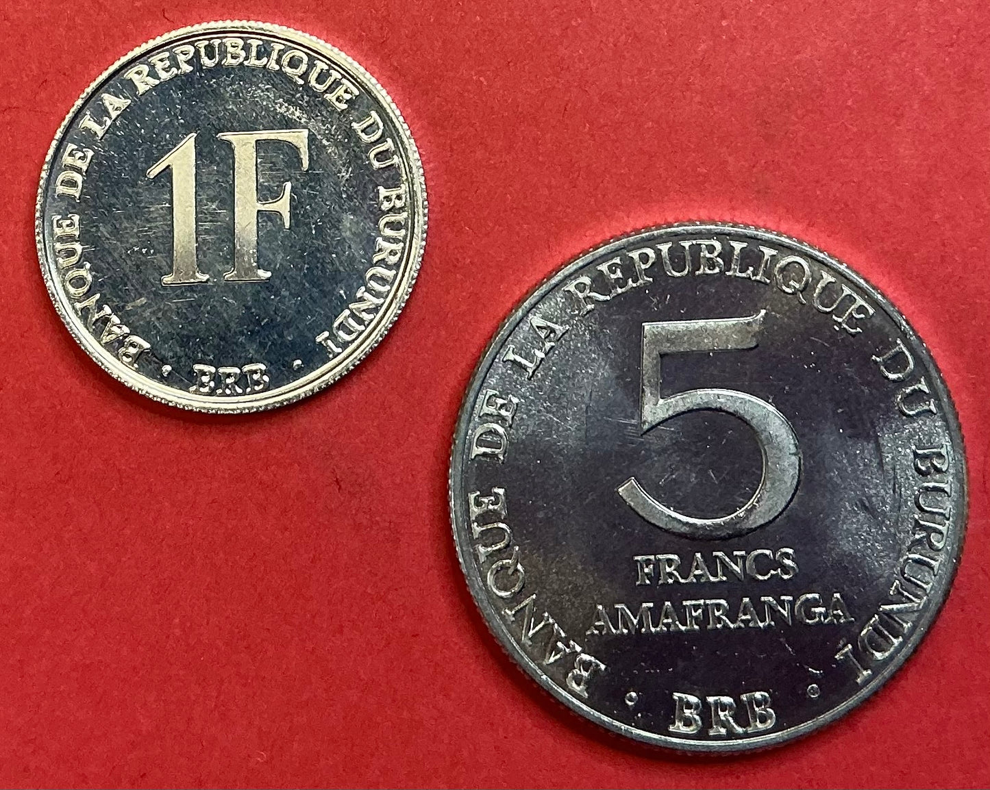 Burundi - 2 Different Type Set Unc.