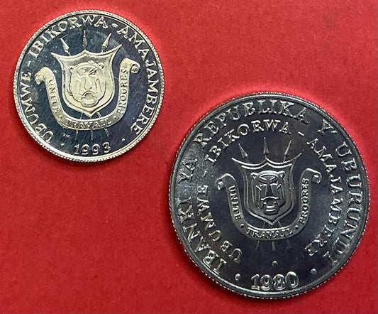 Burundi - 2 Different Type Set Unc.