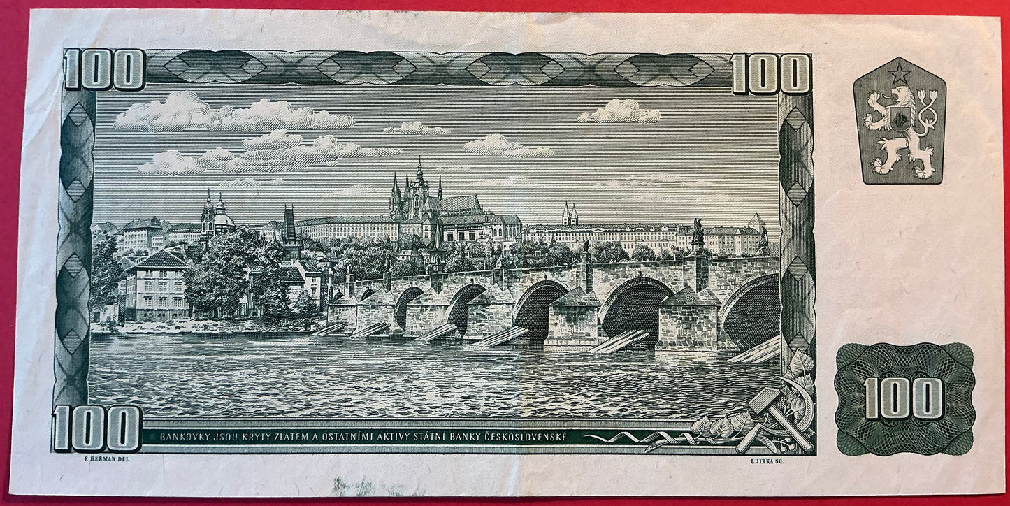 Czech Republic - 100 Korun (1993-old Date 1961) P#1j Kvalitet 1+/01