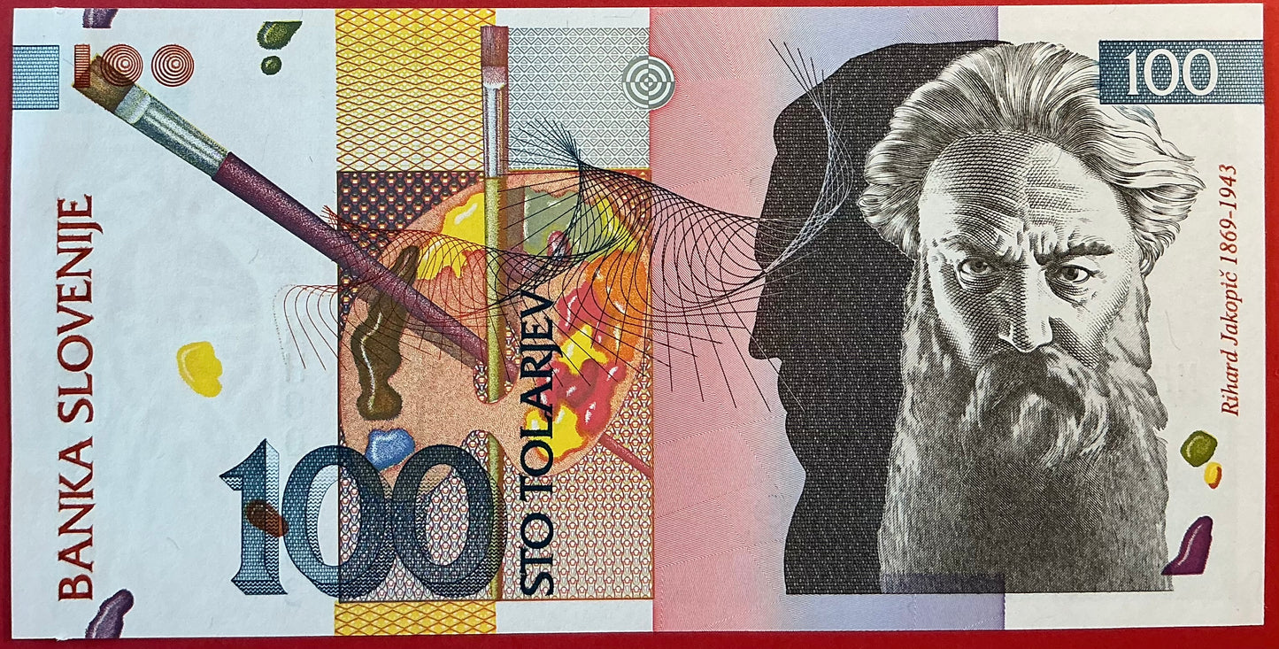 Slovenia - 100 Tolarjev 15.1.1992 P#14a Kvalitet 0