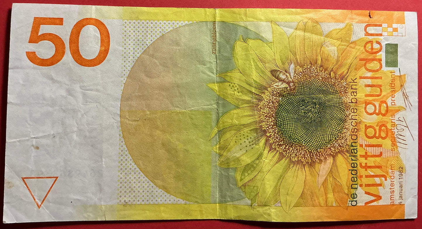 Netherlands - 50 Gulden 4.1.1982 P#96 Kvalitet 1/1+