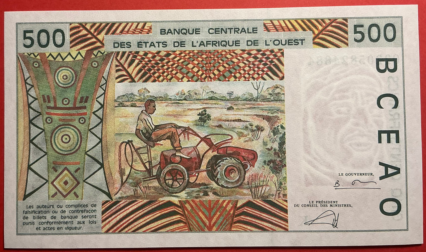 West African States/Senegal - 500 Francs 2002 P#710Km Kvalitet 01/0
