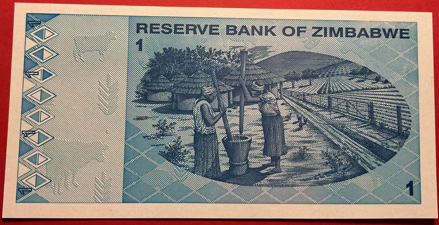 Zimbabwe - 1 Dollar 2.2.2009 P#92 Kvalitet 0