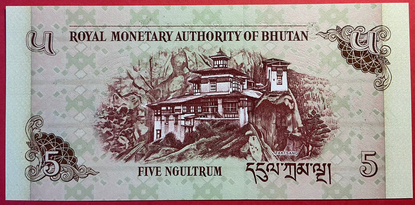 Bhutan - 5 Ngultrum 2006 P#28a Kvalitet 0