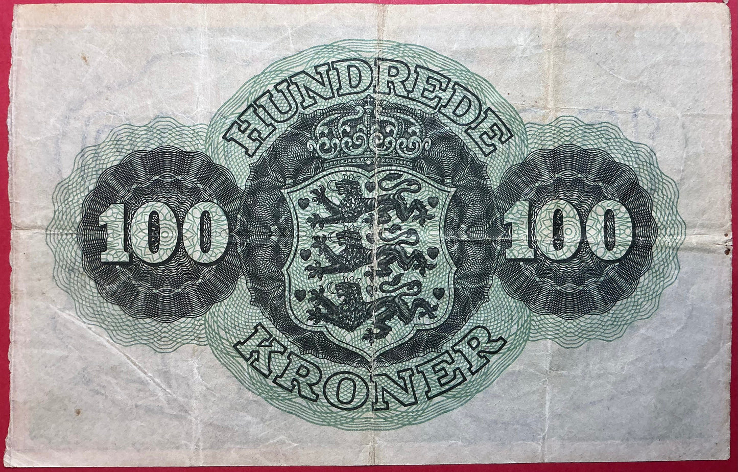 Danmark - 100 Kroner 1957 (R2458721) Sieg#126 Kvalitet 1