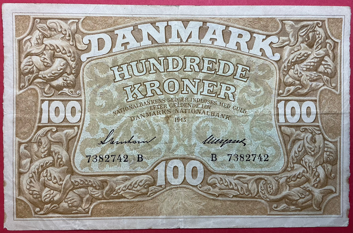 Danmark - 100 Kroner 1943 (B7382742) Sieg#111 Kvalitet 1