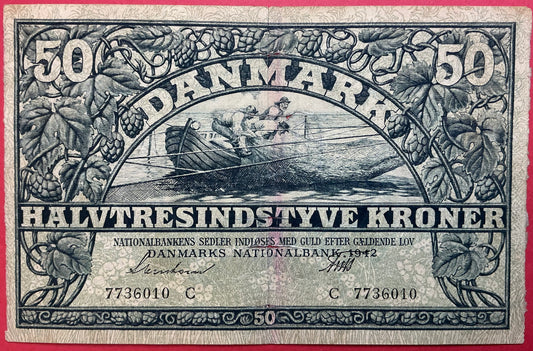 Danmark - 50 Kroner 1942 (C7736010) Sieg#108 Kvalitet 1-