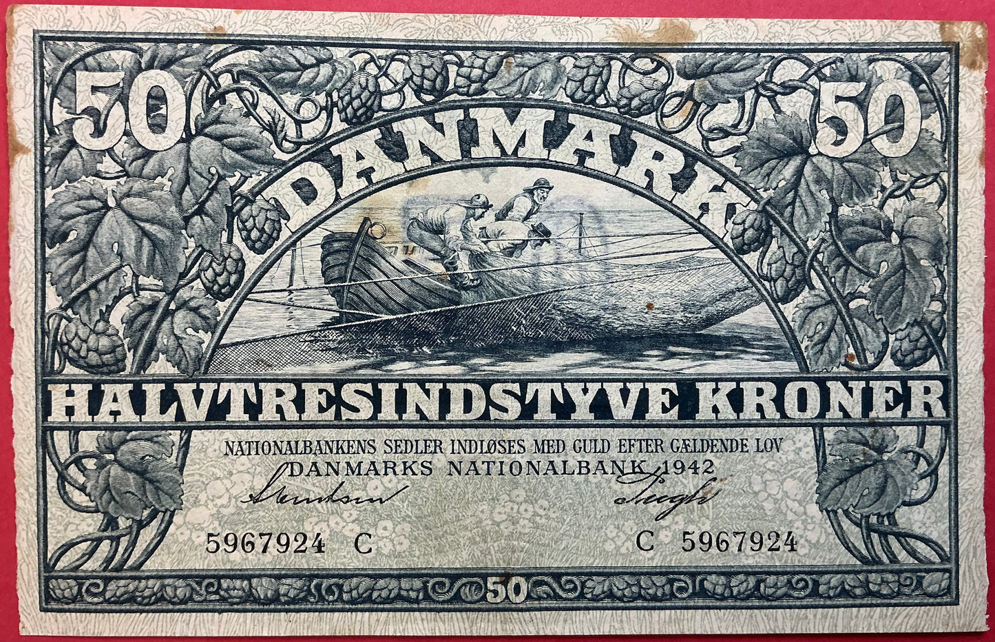 Danmark - 50 Kroner 1942 (C5967924) Sieg#108 Kvalitet 1+