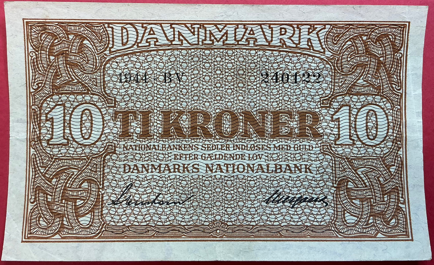 Danmark - 10 Kroner 1944 (BV240122) Sieg#120 Kvalitet 1+