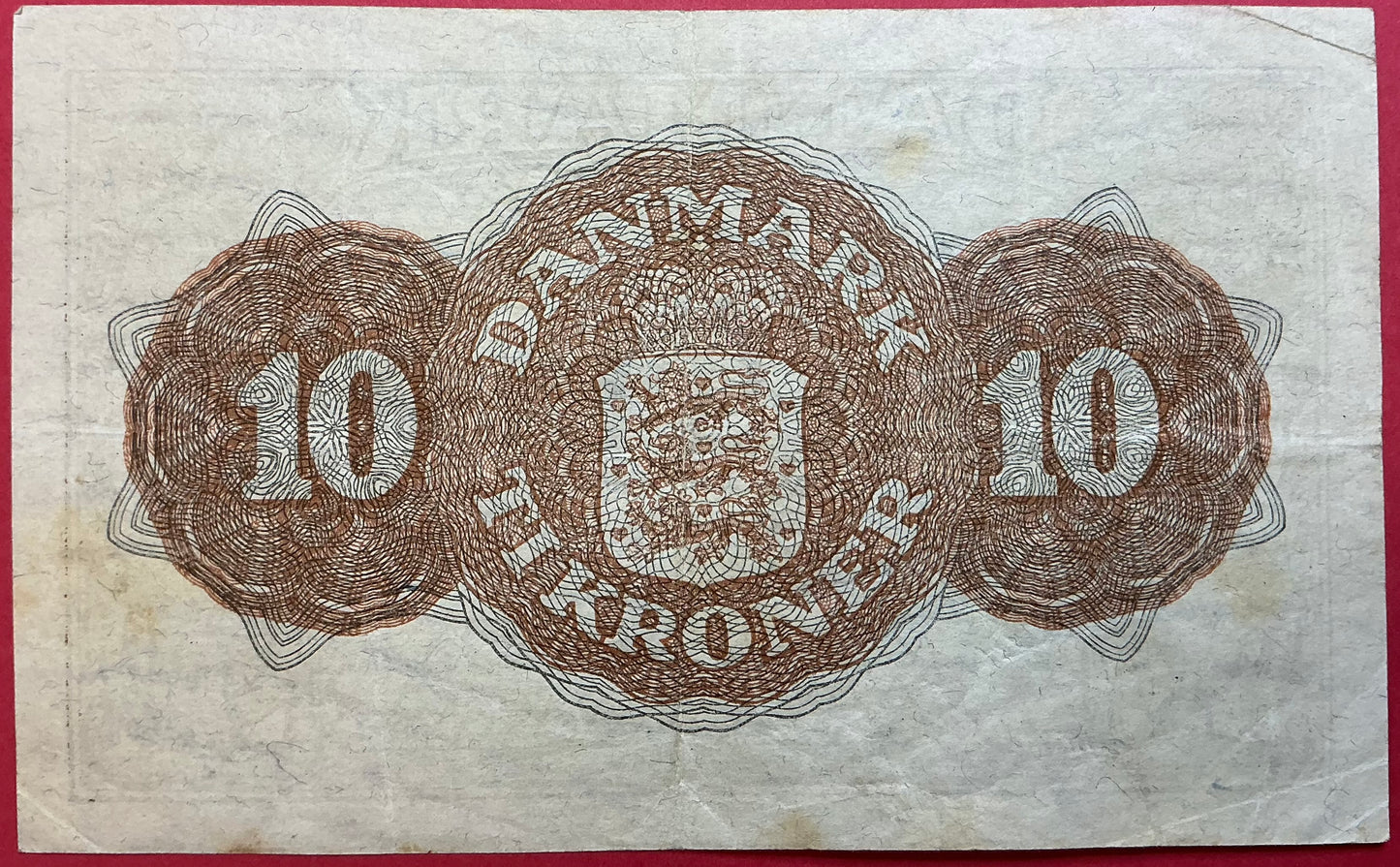 Danmark - 10 Kroner 1944 (BK707409) Sieg#120 Kvalitet 1+