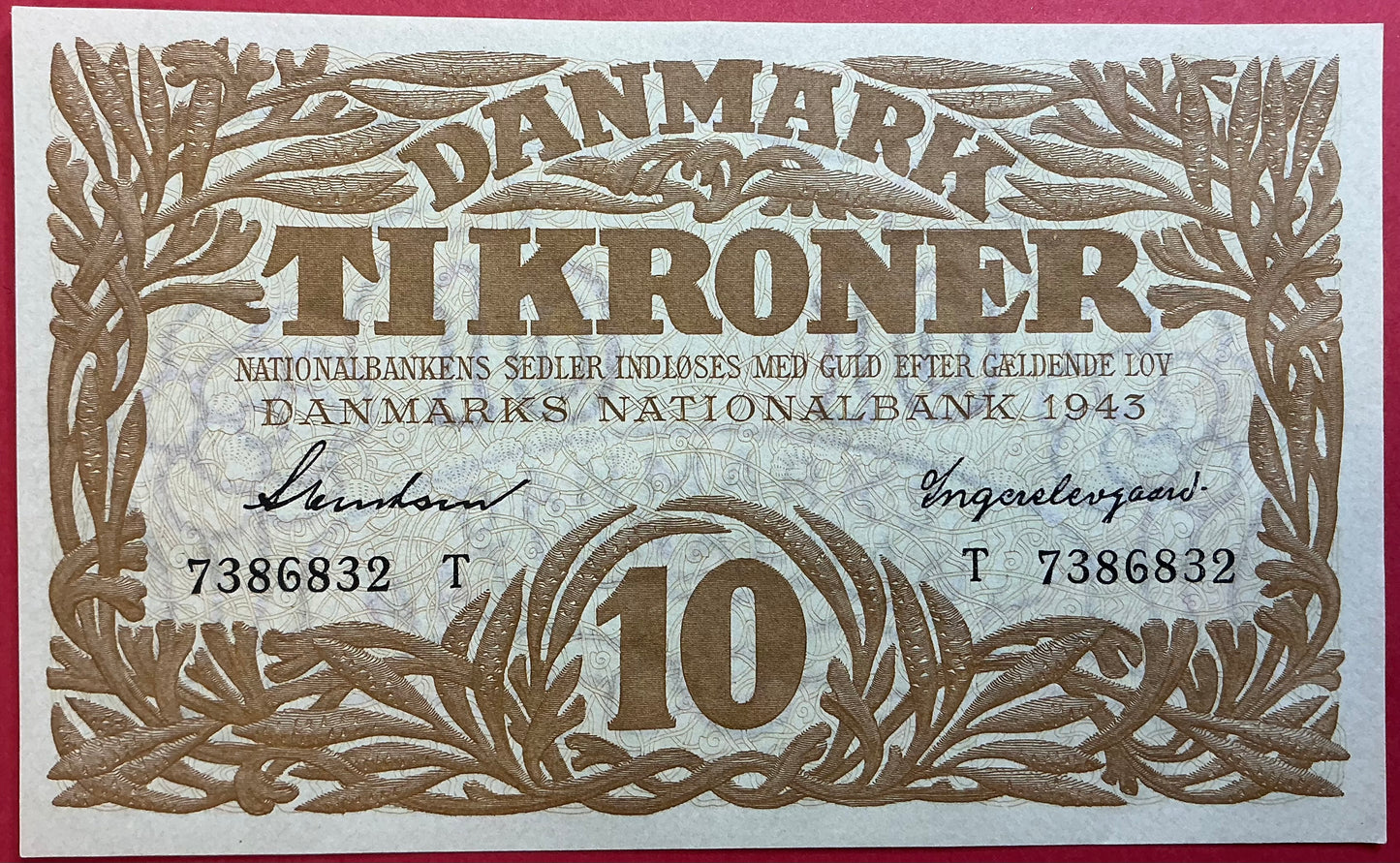 Danmark - 10 Kroner 1943 (T7386832) Sieg#105 Kvalitet 0