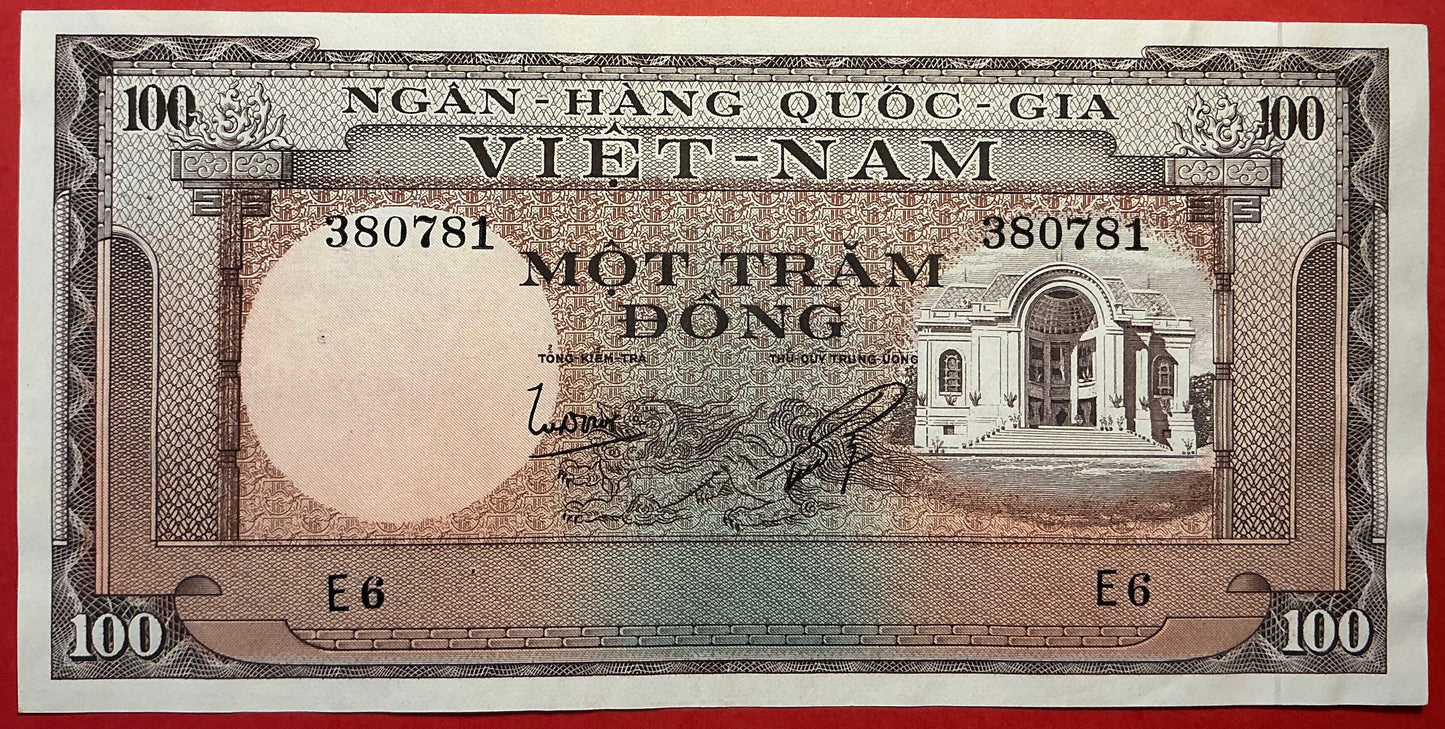 South Vietnam - 100 Dông (1966) P#18a Kvalitet 01