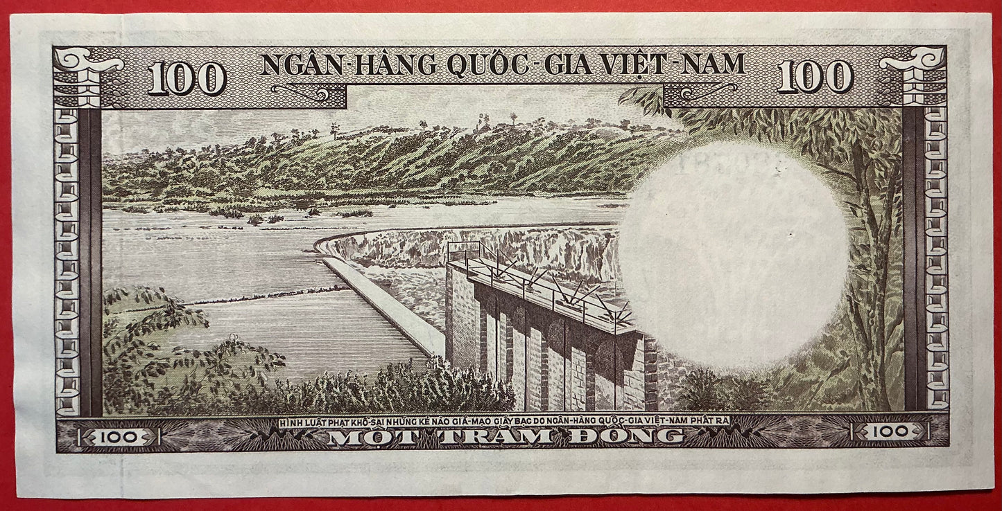 South Vietnam - 100 Dông (1966) P#18a Kvalitet 01